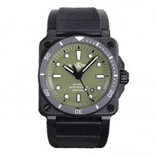 BR 03-92 Green Dial in PVD