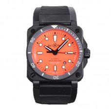 BR 03-92 Orange Dial in PVD