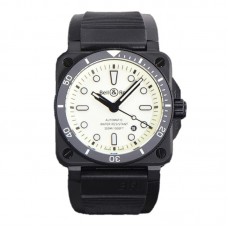 BR 03-92 White Dial in PVD