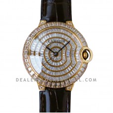 Ballon Bleu de Cartier 42mm Diamond Paved Dial in Yellow Gold