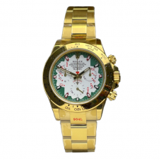 Blaken Daytona “Cards” White/Green Dial in Yellow Gold