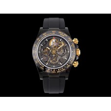 Blaken Daytona Skeleton Dial in PVD on Black Rubber Strap Blaken Daytona Skeleton Dial in PVD on Black Rubber Strap
