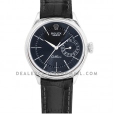 Cellini Date 50519 Black Dial in White Gold