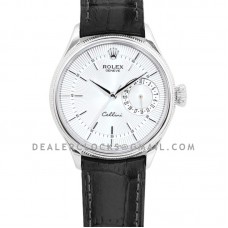 Cellini Date 50519 White Dial in White Gold