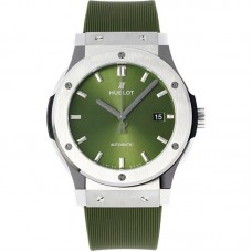 Classic Fusion Automatic 42mm Green Dial on Rubber Strap