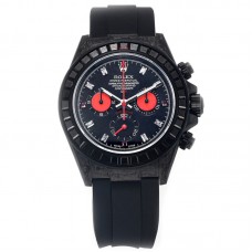 DIW Daytona Rainbow Black Carbon with Black Rubber Strap