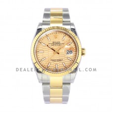Datejust 36 126233 Golden Motif Dial in Steel/Yellow Gold in Oyster Bracelet