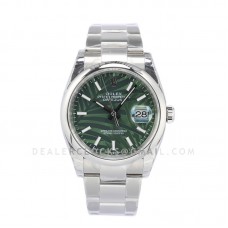 Datejust 36 126234 Olive Green Dial in Steel