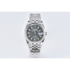 Datejust 36 126334 Olive Green Dial Stick on Jubilee Bracelet