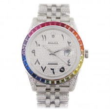 Datejust 41 126300 Diamond Dial Arabic Markers on Jubilee Bracelet