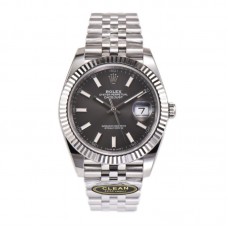 Datejust 41 126334 Grey Dial Stick Markers on Jubilee Bracelet