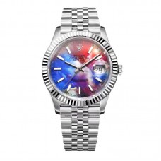 Datejust 41 Custom Dial with Stick Marker in Steel
