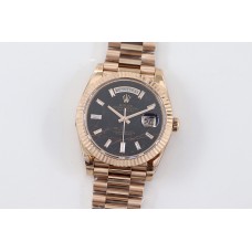Daydate 36 128235 Eisenkiesel (Quartz Stone) Dial  Diamond Markers in Everose Gold