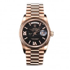 Daydate 36 128235 Eisenkiesel (Quartz Stone) Diamond Roman Dial in Everose Gold