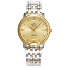 De Ville Co-Axial Chronometer 36.8mm Champagne Dial in Steel/Yellow Gold on Bracelet