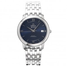 De Ville Co-Axial Chronometer 36.8mm Dark Blue Dial in Steel on Bracelet
