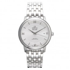 De Ville Co-Axial Chronometer 36.8mm Silver Dial in Steel on Bracelet