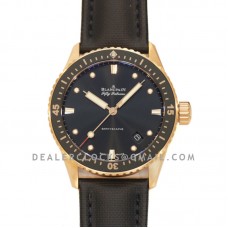 Fifty Fathoms Bathyscaphe Black Dial in Rose Gold Ref: 5000-36S30-B52A
