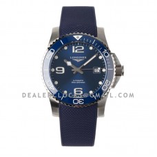 Hydroconquest Blue Dial on Rubber Strap Ref: L3.782.4.96.9