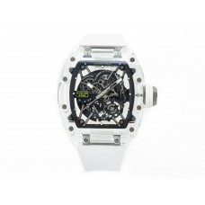 RM035 TRANSPARENT SONIC Best Edition Skeleton Dial on White Rubber Strap Clone RMUL2 V2 RM035 TRANSPARENT SONIC Best Edition Skeleton Dial on White Rubber Strap Clone RMUL2 V2