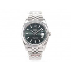 DateJust 41 126334 Clean 1:1 Best Edition 904 L Steel Mint Green Dial on Jubilee Bracelet VR 3235
