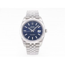 DateJust 41 126334 904L SS VSF 1:1 Best Edition Blue Dial on Jubilee Bracelet VS3235