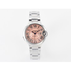 Ballon Bleu 33mm SS AF 1:1 Best Edition Pink Dial on SS Bracelet SEIKO NH05A
