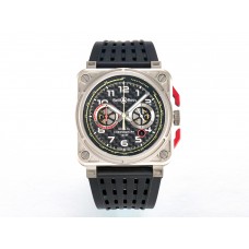 BR03-94 Chrono BRSF 1:1 Best Edition Carbon Dial on Black Rubber Strap A7750
