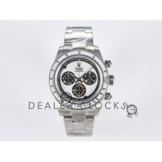 Daytona SS ADGF Best Edition White Skeleton Dial on SS Bracelet SA4130