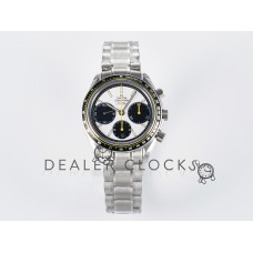 Speedmaster Racing Master SS HKF Best Edition White/Black Dial on SS Bracelet A7750 Speedmaster Racing Master SS HKF Best Edition White/Black Dial on SS Bracelet A7750