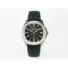 Aquanaut 5167A SS 3KF 1:1 Best Edition Black Dial on Black Rubber Strap A324 Super Clone（New clasp）