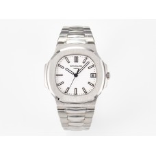Nautilus Jumbo 5711 JJF 1:1 Best Edition White Textured Dial On SS Bracelet A324 V3