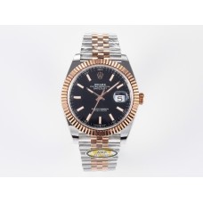DateJust 41 126331 ARF 1:1 Best Edition 904L Steel Black Dial on SS/RG Jubilee Bracelet SH3235（Gain Weight）