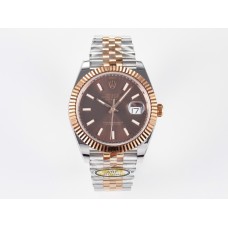 DateJust 41 126331 ARF 1:1 Best Edition 904L Steel Brown Dial on SS/RG Jubilee Bracelet SH3235（Gain Weight）