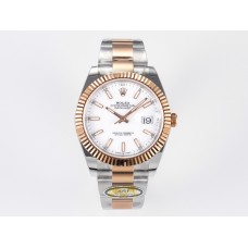 DateJust 41 126331 ARF 1:1 Best Edition 904L Steel White Dial on SS/RG Oyster Bracelet SH3235（Gain Weight）