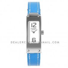 Kelly 2 White Dial in Steel on Blue Leather Strap Double Tour Kelly 2 White Dial in Steel on Blue Leather Strap Double Tour