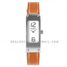 Kelly 2 White Dial in Steel on Brown Leather Strap Double Tour Kelly 2 White Dial in Steel on Brown Leather Strap Double Tour