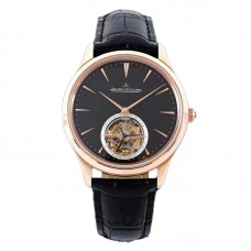 Master Control Tourbillon Black Dial in Rose Gold