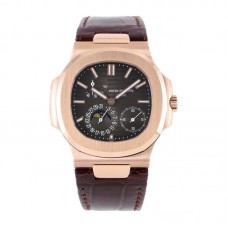 Nautilus 5712R Grey Dial in Rose Gold on Leather Strap