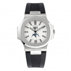 Nautilus 57261A-010 White Dial in Rubber Strap