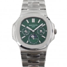 Nautilus 5740 Green Dial in Steel