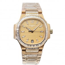 Nautilus 7118 Golden Brown Opaline Dial with Diamond Markers