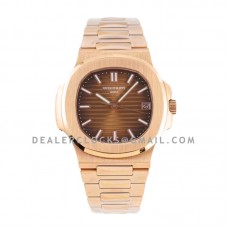 Nautilus Jumbo 5711 Brown Dial in Rose Gold