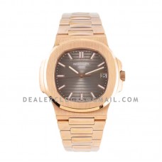 Nautilus Jumbo 5711 Grey Dial in Rose Gold