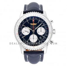 Navitimer 01 Chronograph Blue Dial in Steel
