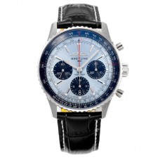 Navitimer B01 Chronograph 43 Blue Dial in Steel on Leather Strap Ref. AB0138241C1P1 Navitimer B01 Chronograph 43 Blue Dial in Steel on Leather Strap Ref. AB0138241C1P1