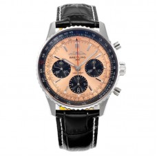 Navitimer B01 Chronograph 43 Copper Dial in Steel on Leather Strap Ref. AB0138241K1P1 Navitimer B01 Chronograph 43 Copper Dial in Steel on Leather Strap Ref. AB0138241K1P1