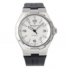 Overseas Automatic 47040 White Dial in Steel on Rubber Strap