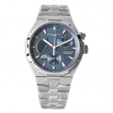 Overseas Dual Time Blue Dial in Steel