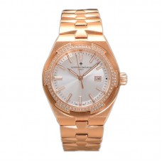 Overseas White Dial Ref. 4205 35mm in Rose Gold